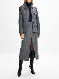 Workwear Shirt Jacket,CO,GREY MELANGE,Image 2