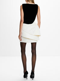 Margot Dress,DELPHINE,NOIR/IVORY,Image 4