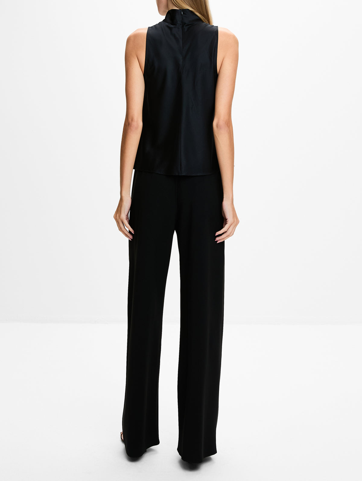 Palmer Short Sleeve Blouse,ELYSEWALKER LABEL,BLACK,Image 3