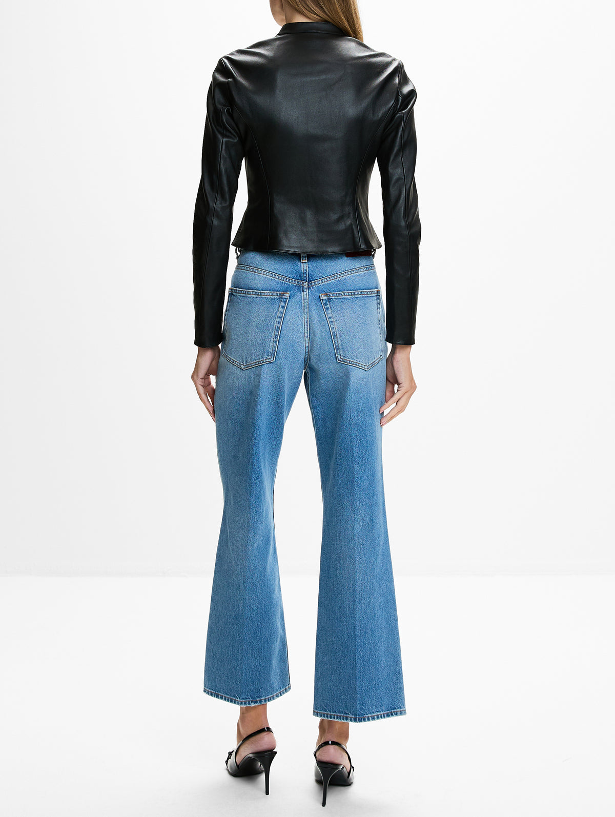 Smooth Stretch Jacket,GUCCI,BLACK,Image 3