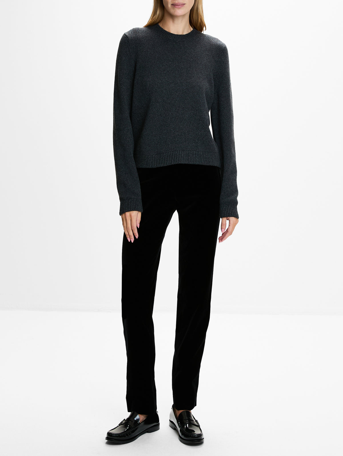 Leta Sweater,KHAITE,CHARCOAL,Image 2