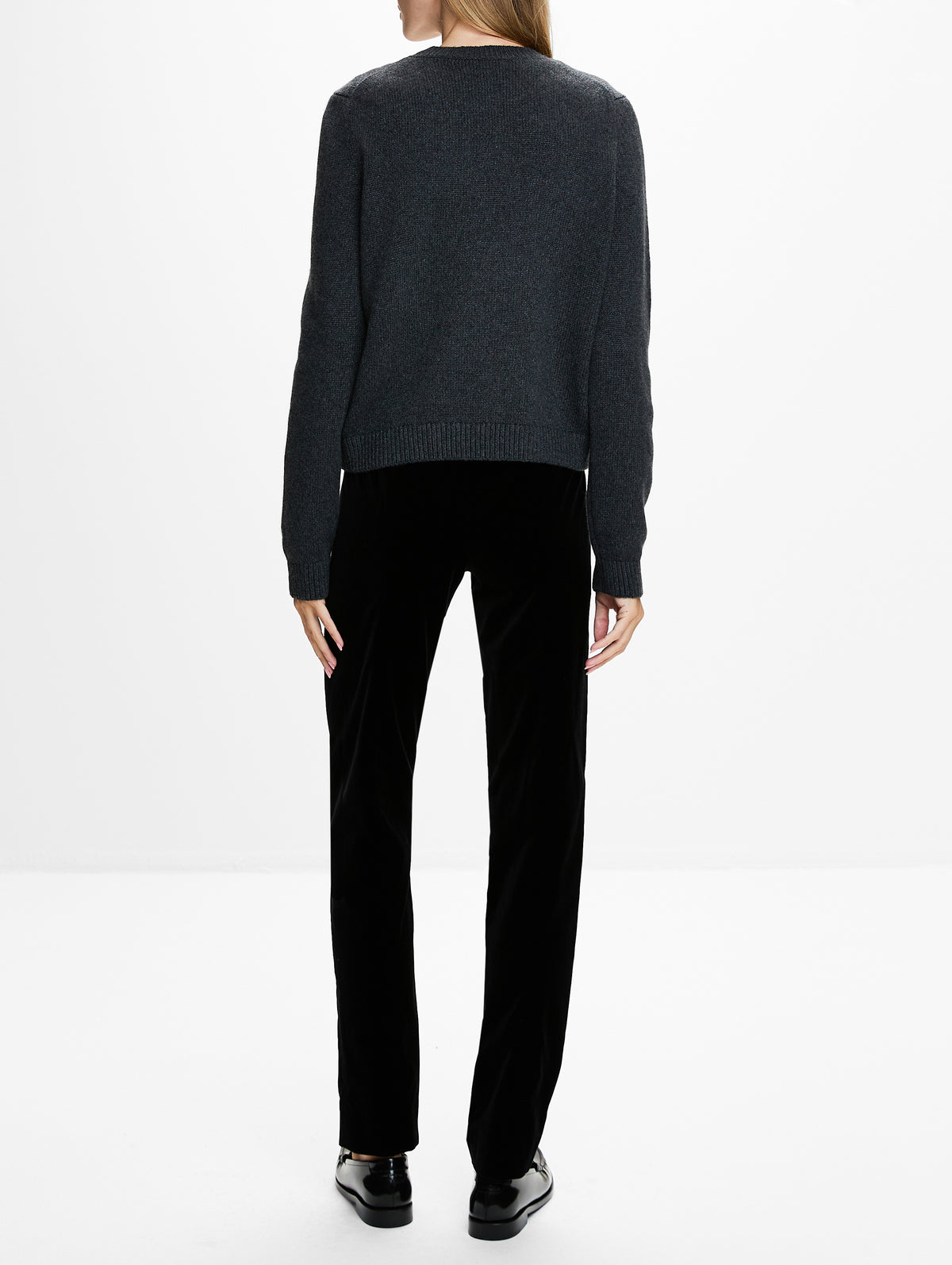 Leta Sweater,KHAITE,CHARCOAL,Image 3