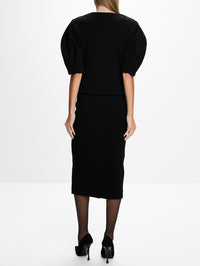 Jersey Jacket,MAX MARA,BLACK,Image 3