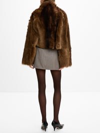 Cameron Jacket,NOUR HAMMOUR,BURNT TOFFEE,Image 3