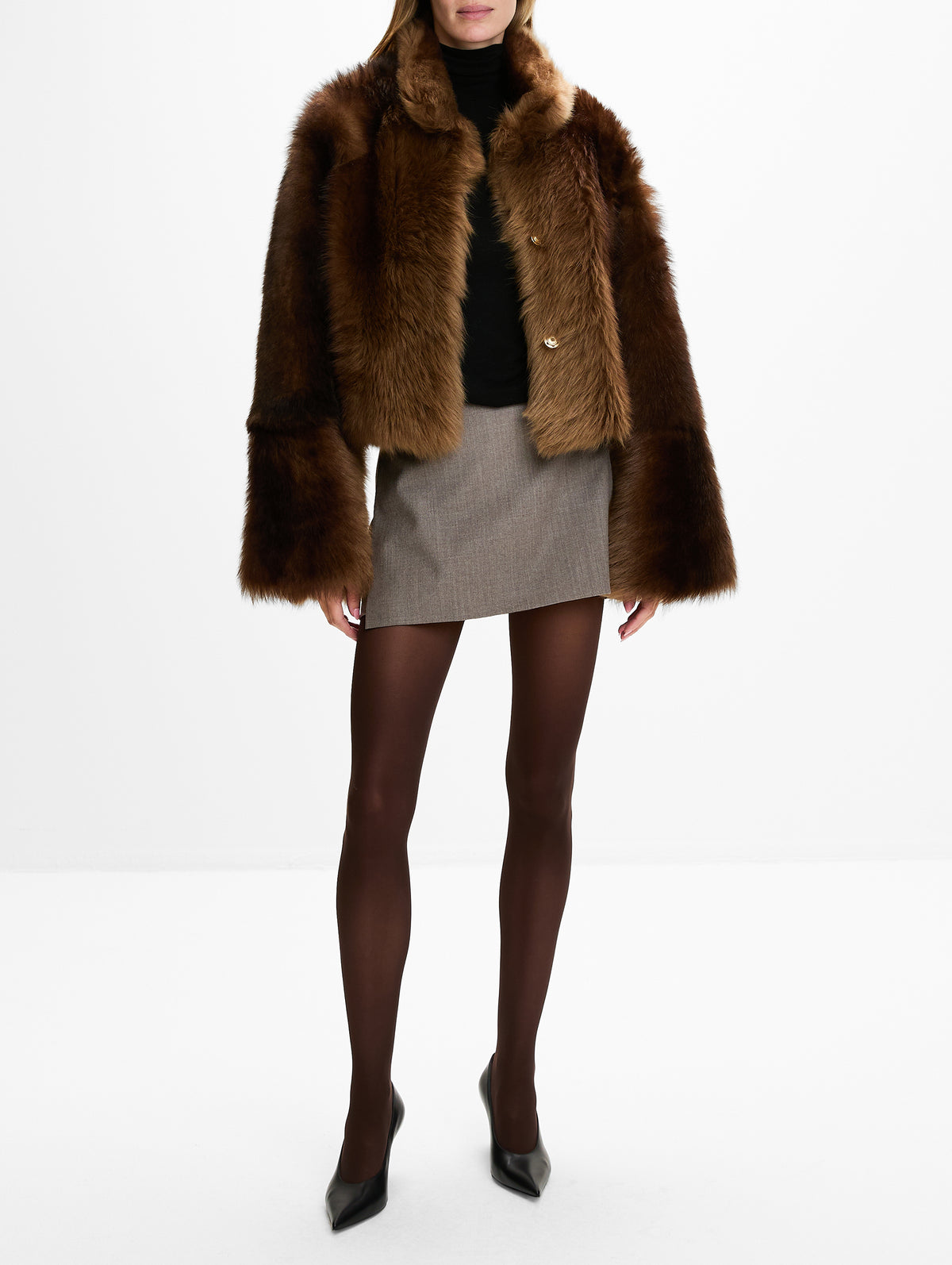 Cameron Jacket,NOUR HAMMOUR,BURNT TOFFEE,Image 2