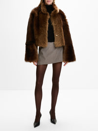 Cameron Jacket,NOUR HAMMOUR,BURNT TOFFEE,Image 2