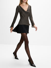 Kenna Mini Skirt,KALLMEYER,GRAPHITE,Image 3