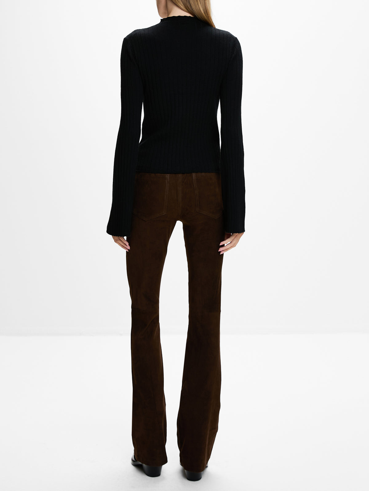 Petra Bell Sleeve Sweater,ELYSEWALKER LABEL,BLACK,Image 3