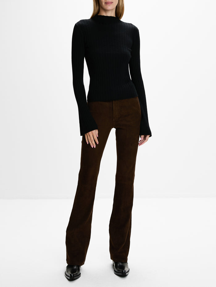 Petra Bell Sleeve Sweater,ELYSEWALKER LABEL,BLACK,Image 1