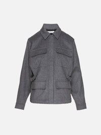 Workwear Shirt Jacket,CO,GREY MELANGE,Image 1