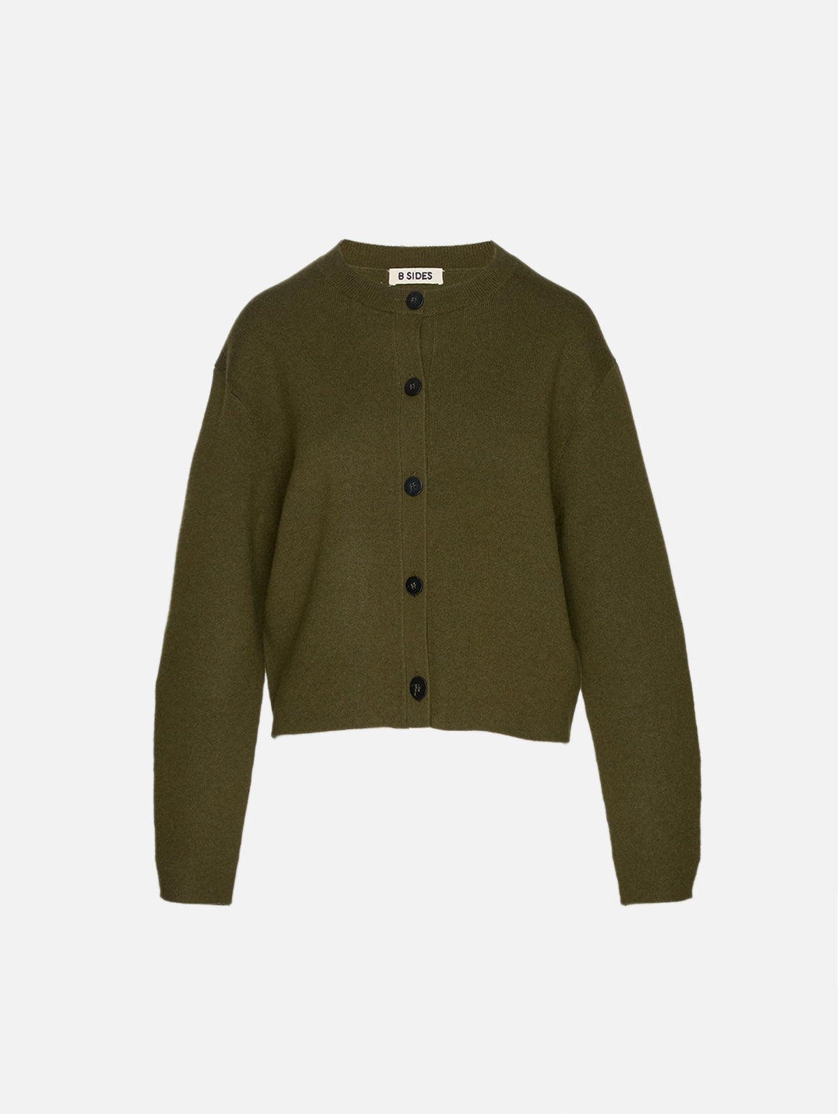 Classic Cardigan,B SIDES,OLIVE,Image 1