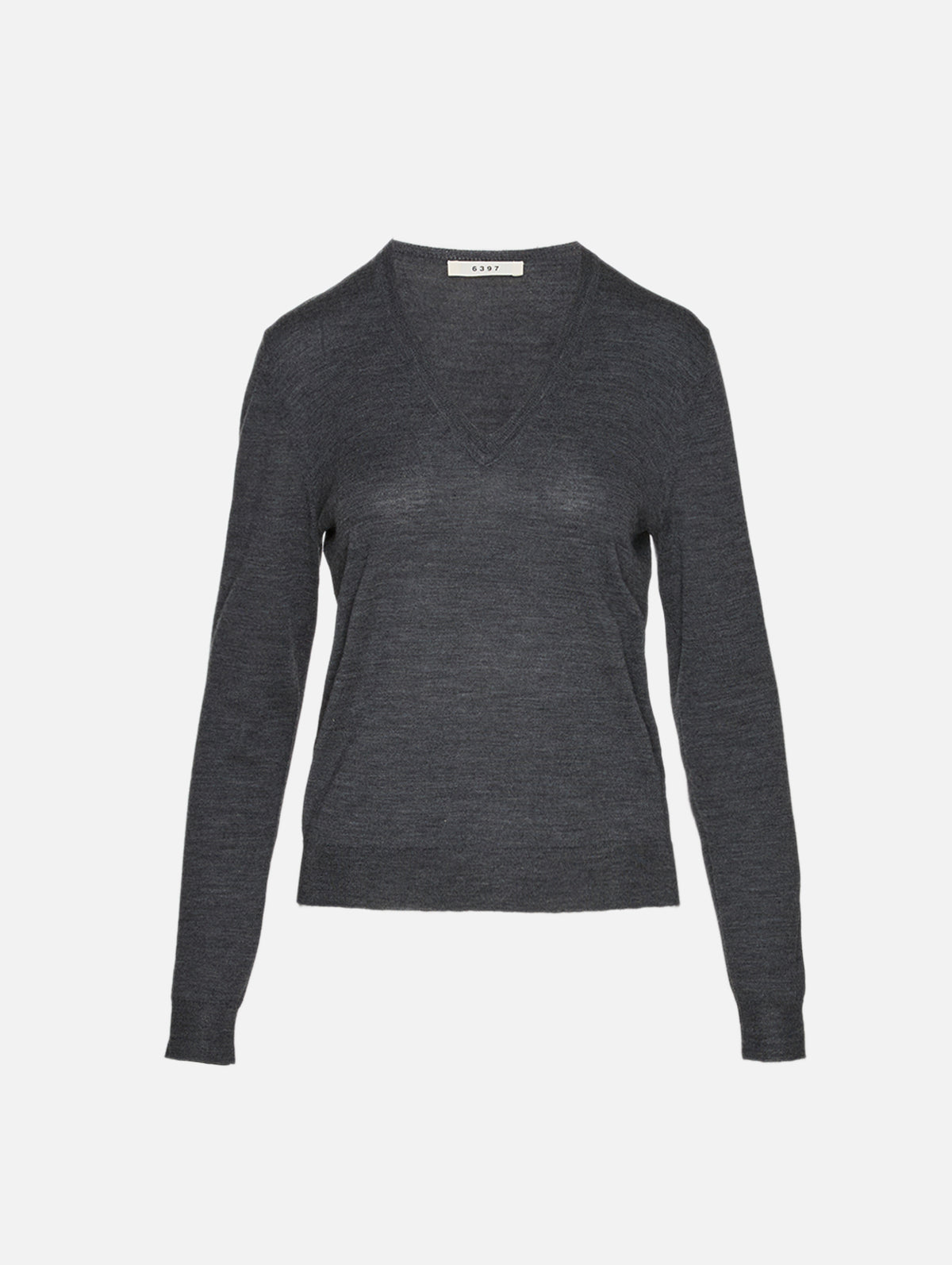 V Neck Sweater,6397,GRAPHITE,Image 1