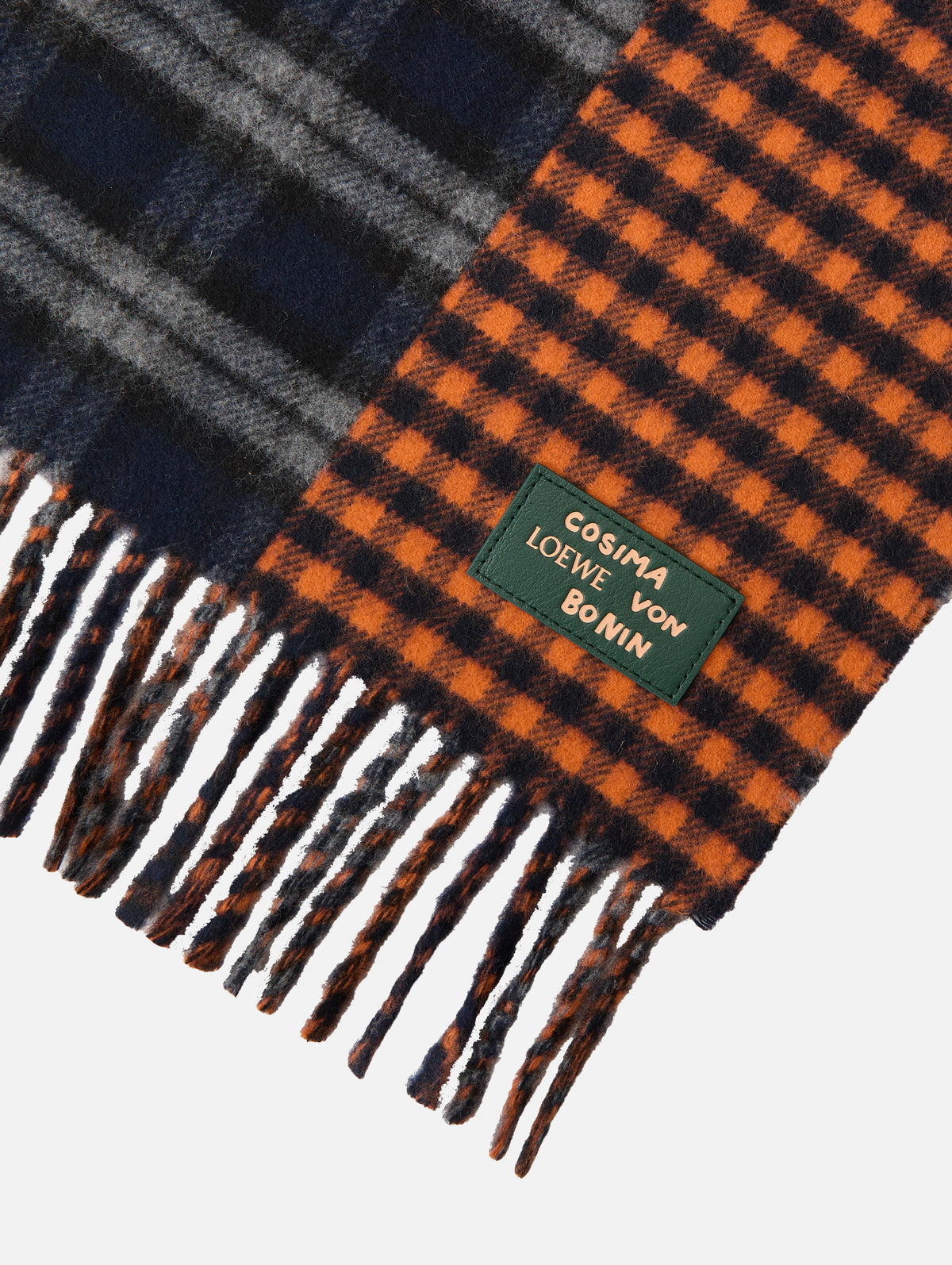 Scarf,LOEWE,NAVY BLUE,Image 2