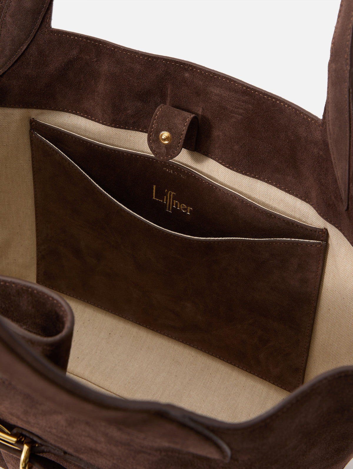 Belted Tote,LIFFNER,DARK BROWN GOLD,Image 4