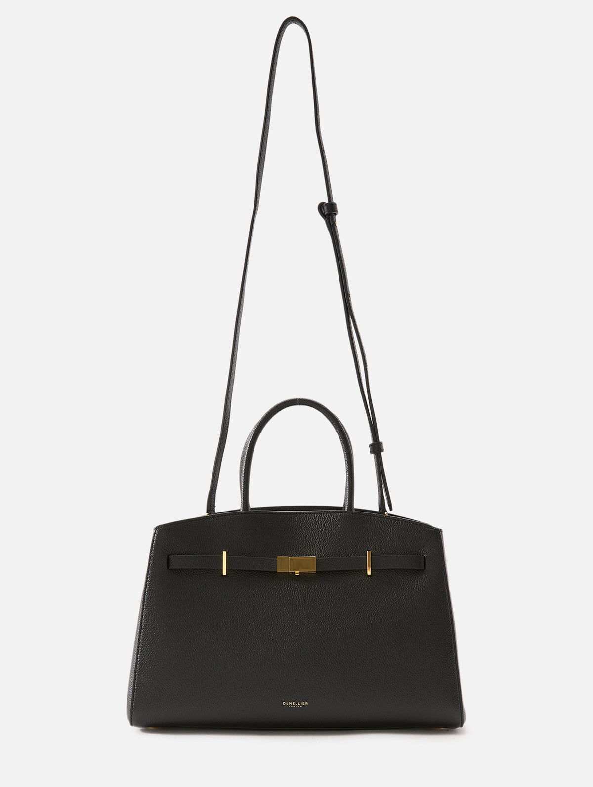 Midi Hudson Handbag,DEMELLIER,BLACK,Image 3
