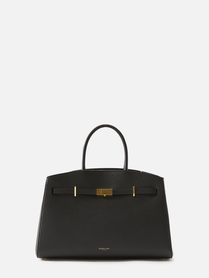 Midi Hudson Handbag,DEMELLIER,BLACK,Image 1