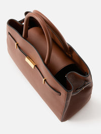 Midi Hudson Handbag,DEMELLIER,TAN,Image 4