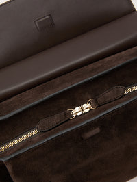 Brookyn Shoulder Bag,DEMELLIER,DARK CHOCOLATE,Image 4
