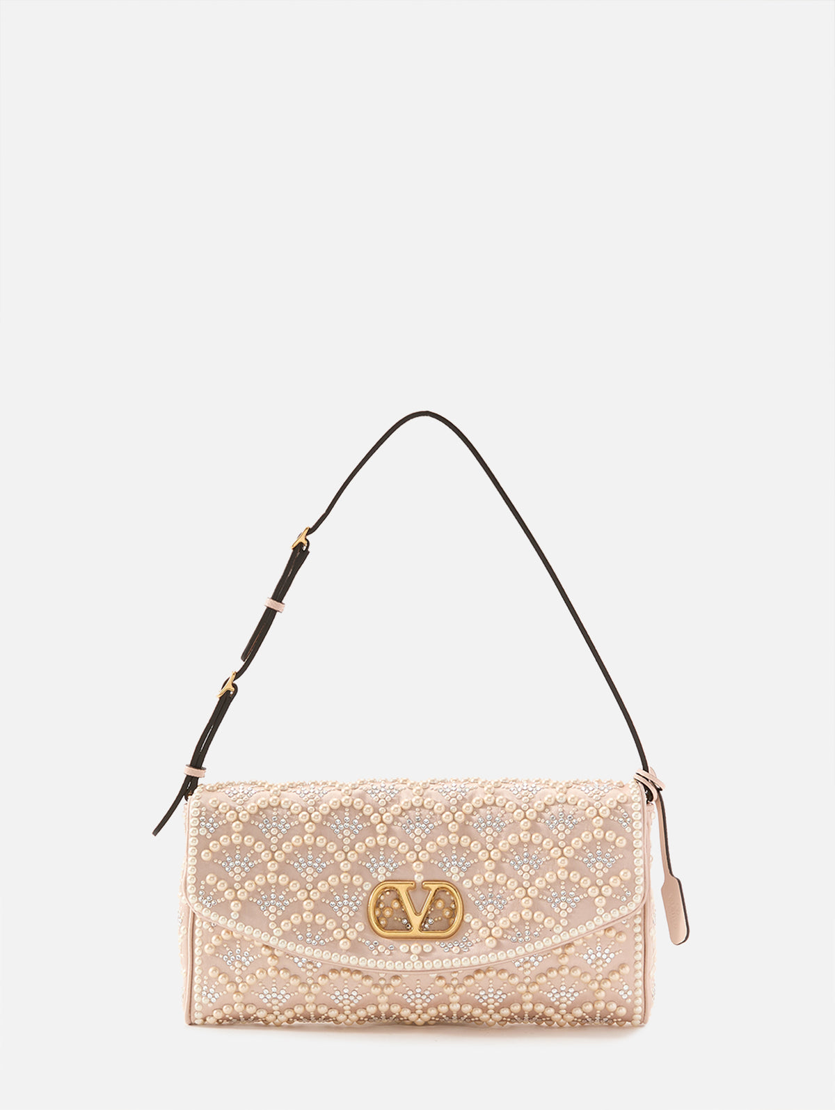 Devain Shoulder Bag,VALENTINO GARAVANI,CREAM CRYSTAL,Image 1