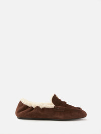 Shearling Mocassin,MIU MIU,MORO,Image 1