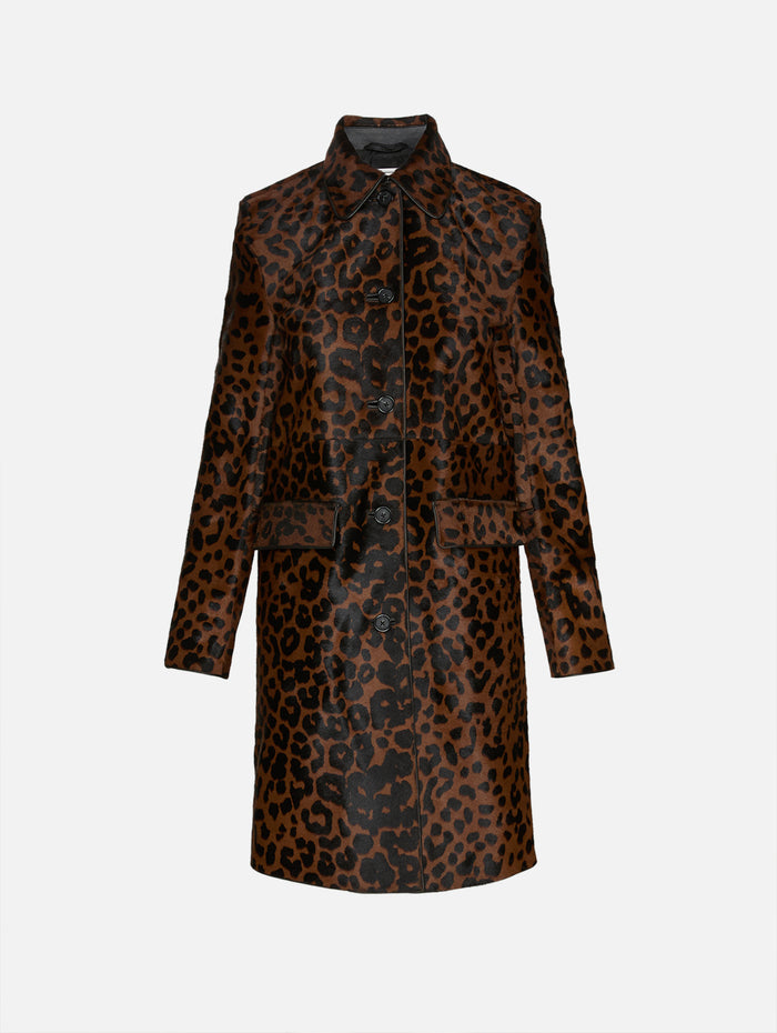 Pony Hair Coat,TOTÉME,LEOPARD,Image 1