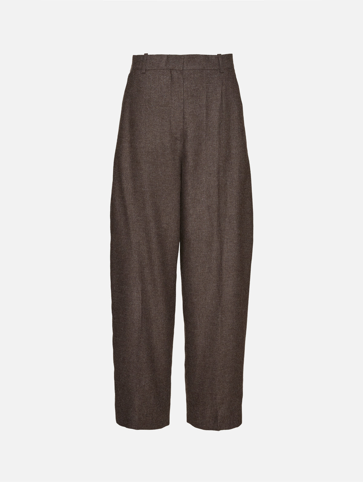 High Waist Trouser,TOTÉME,TAUPE MELANGE,Image 2