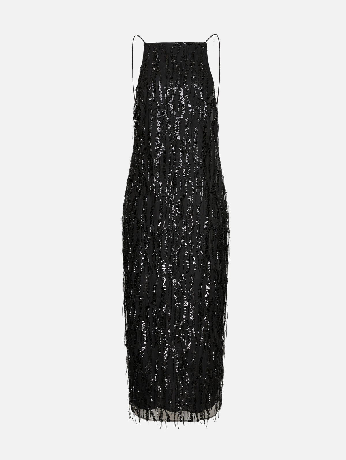 Tasmin Sequin Dress,ROAME,BLACK,Image 2