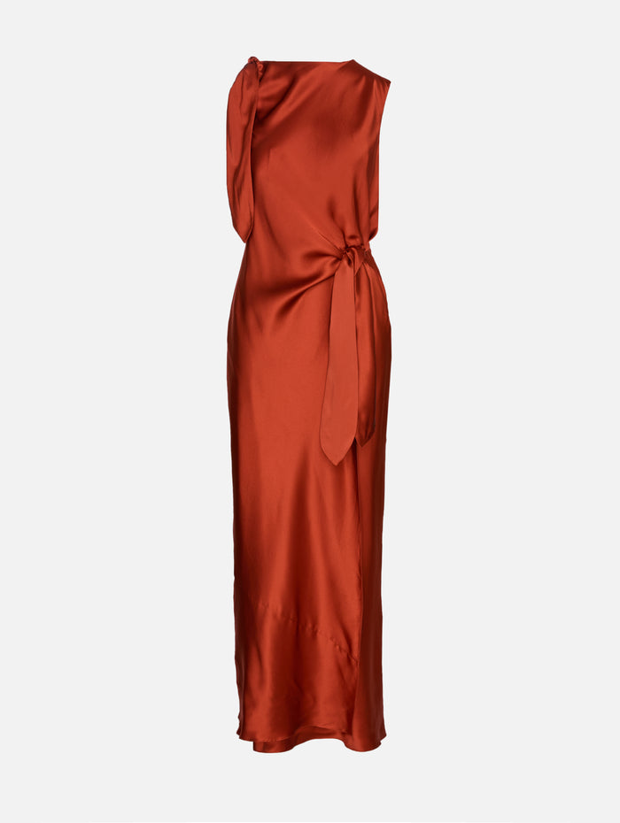 Gabriete Tie Shoulder Dress,SIR.,BURNT ORANGE,Image 1