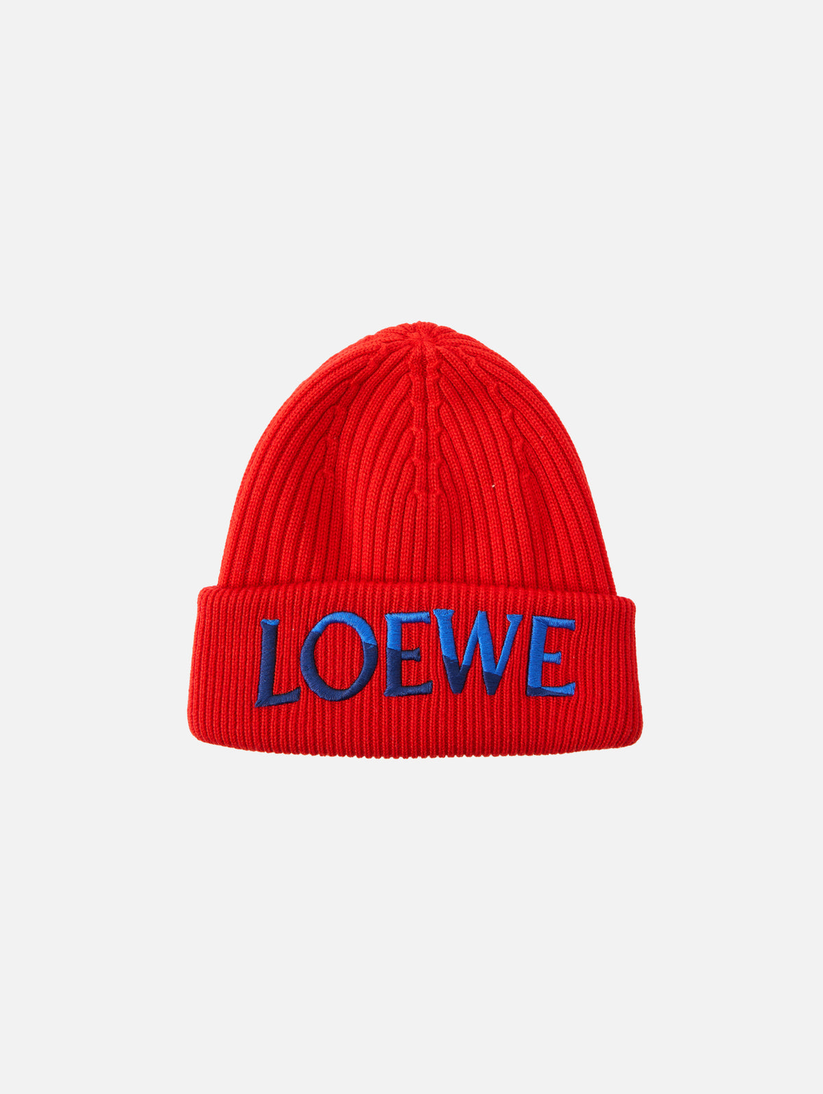 Loewe Beanie,LOEWE,RED BLUE,Image 1