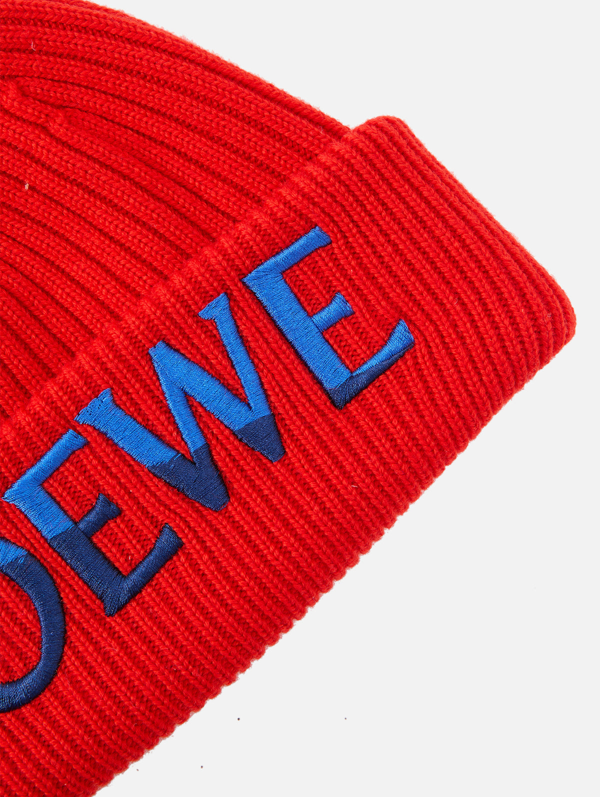 Loewe Beanie,LOEWE,RED BLUE,Image 2