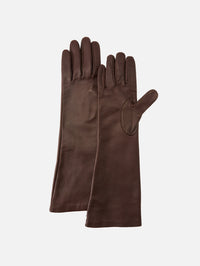Park Leather Gloves,KALLMEYER,CHOCOLATE,Image 1