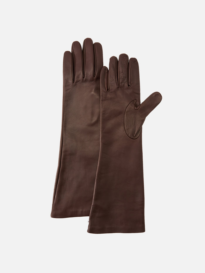 Park Leather Gloves,KALLMEYER,CHOCOLATE,Image 1