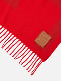 Loewe Scarf,LOEWE,DARK RED,Image 2