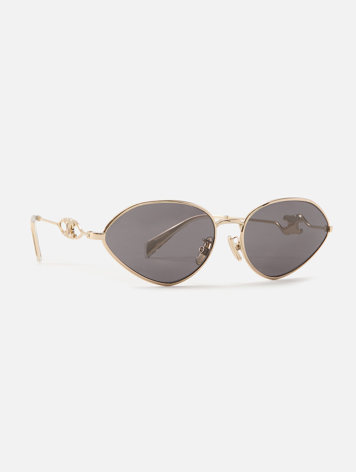 Wire Sunglasses,CELINE EYEWEAR,GOLD SMOKE,Image 2