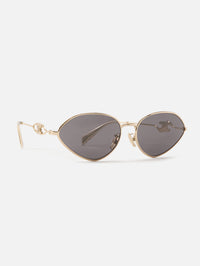 Wire Sunglasses,CELINE EYEWEAR,GOLD SMOKE,Image 2