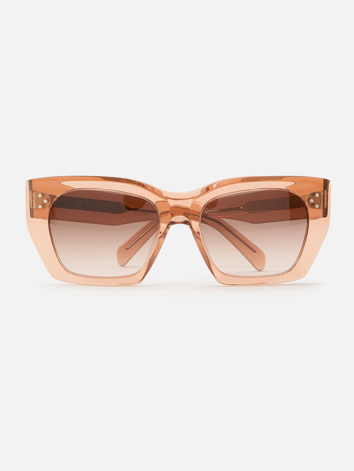 3 Dots Square Sunglasses,CELINE EYEWEAR,ORANGE,Image 1