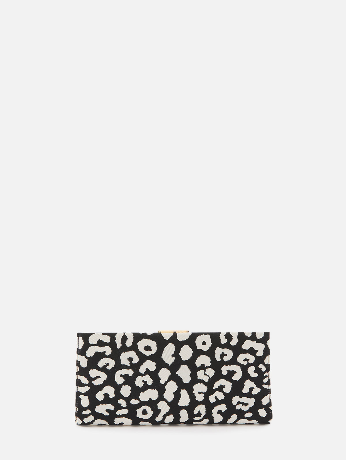 Pats Jacquard Clutch,CAROLINA HERRERA,BLACK IVORY,Image 2