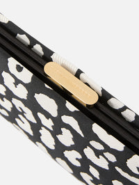 Pats Jacquard Clutch,CAROLINA HERRERA,BLACK IVORY,Image 3