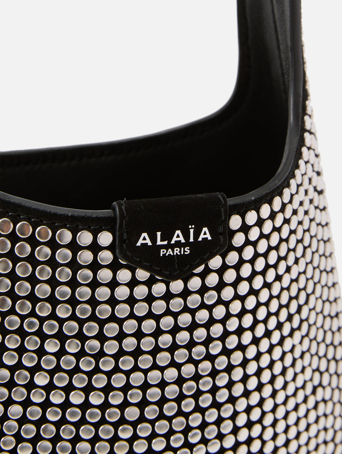 Hobo Shoulder Bag,ALAIA,NOIR,Image 3
