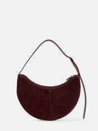 Lune Haircalf Bag,ALAIA,ROUGE GRENADA,Image 2