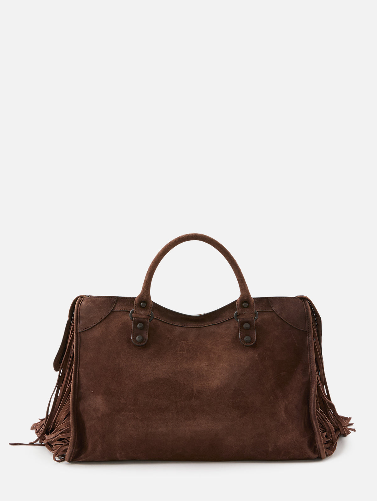 Fringe Le City Bag,BALENCIAGA,LIGHT ESPRESSO,Image 2