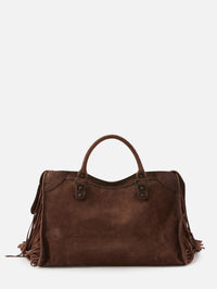 Fringe Le City Bag,BALENCIAGA,LIGHT ESPRESSO,Image 2