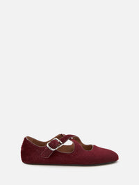 Criss Cross Flat,ALAIA,CERISE,Image 1