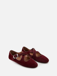 Criss Cross Flat,ALAIA,CERISE,Image 2