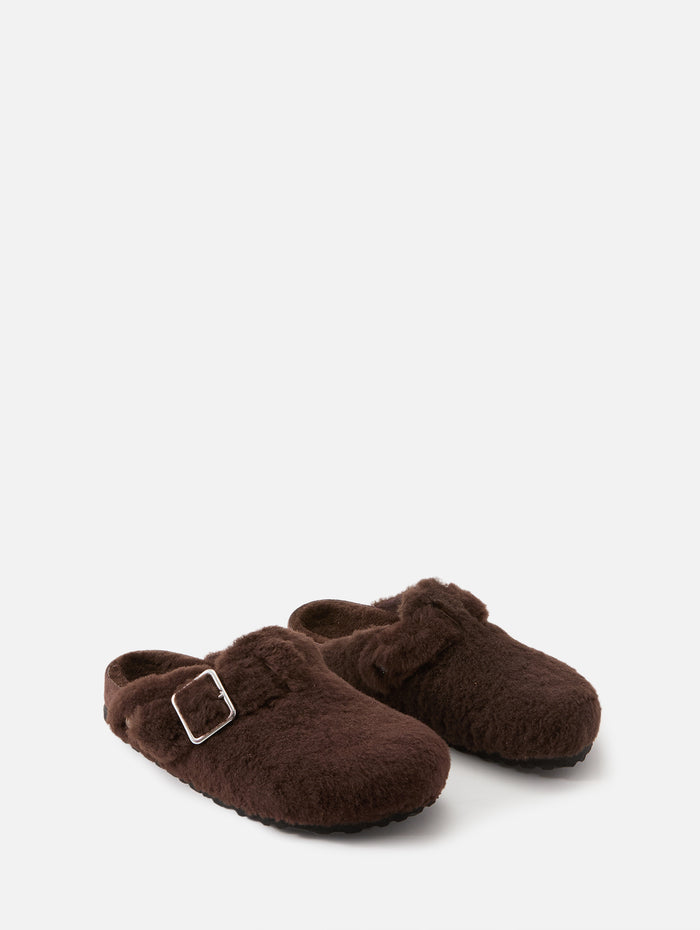 Boston Shearling 1774 Clog,BIRKENSTOCK,CHOCOLATE,Image 1