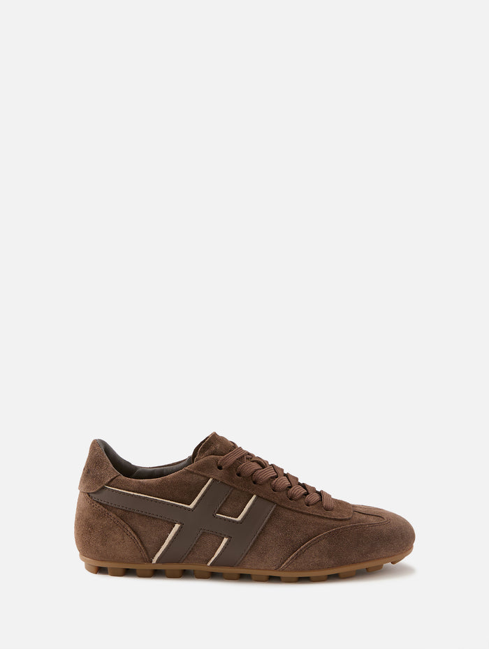 Allacciato Low Sneaker,HOGAN,BROWN,Image 1