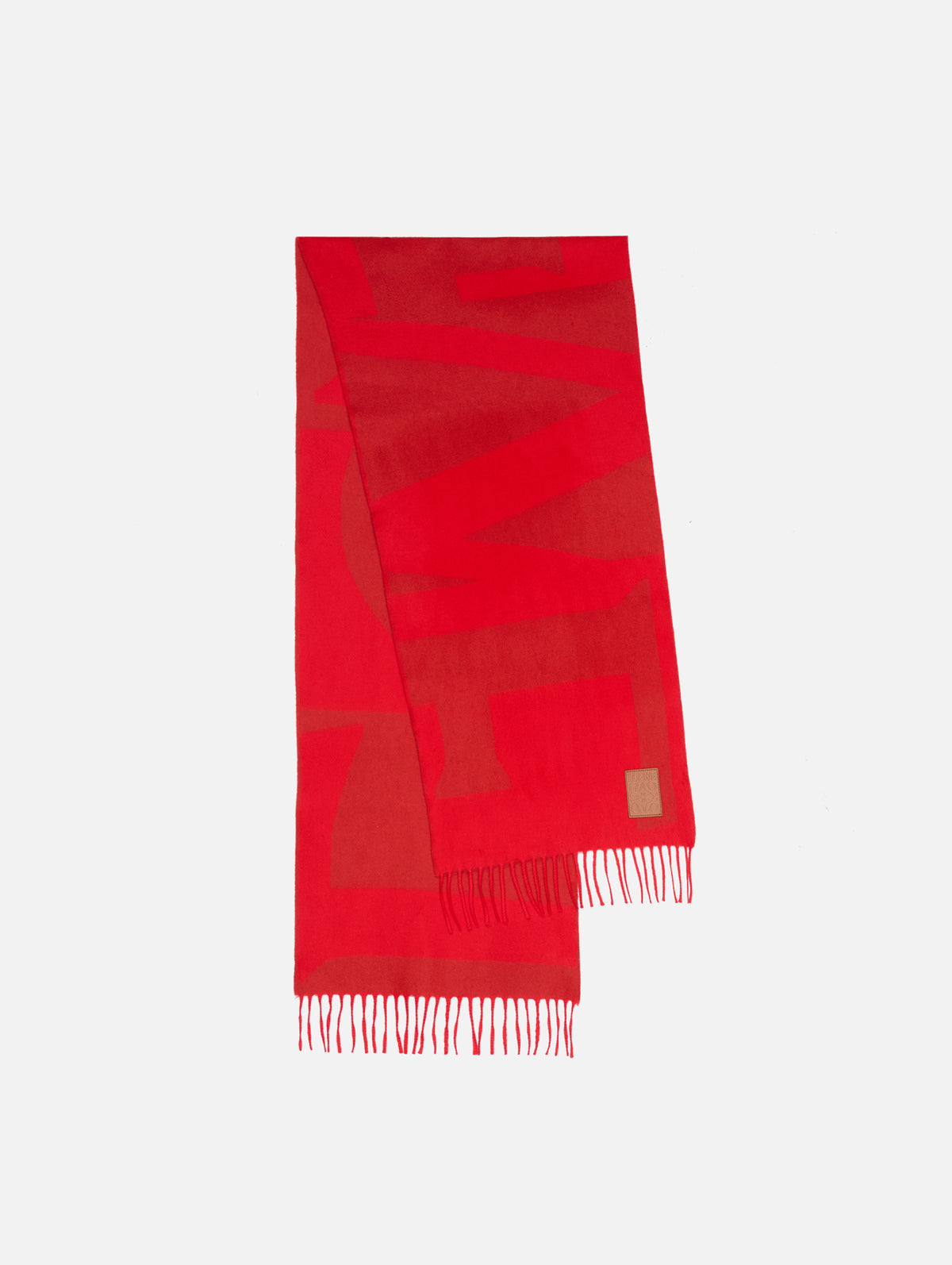 Loewe Scarf,LOEWE,DARK RED,Image 1