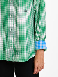 Longsleeve Shirt,LOEWE,GREEN WHITE,Image 4