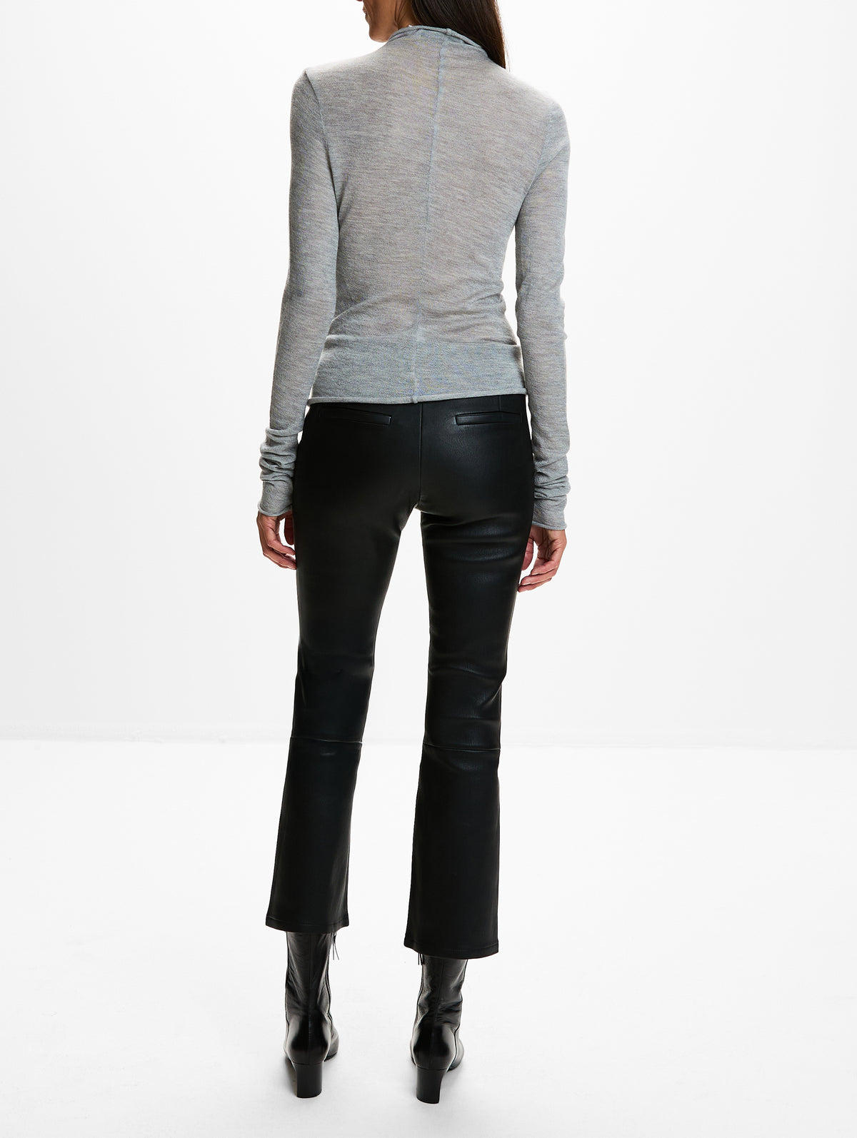 Lenny Cashmere Knit Top,CHRISTOPHER ESBER,GREY MARLE,Image 3