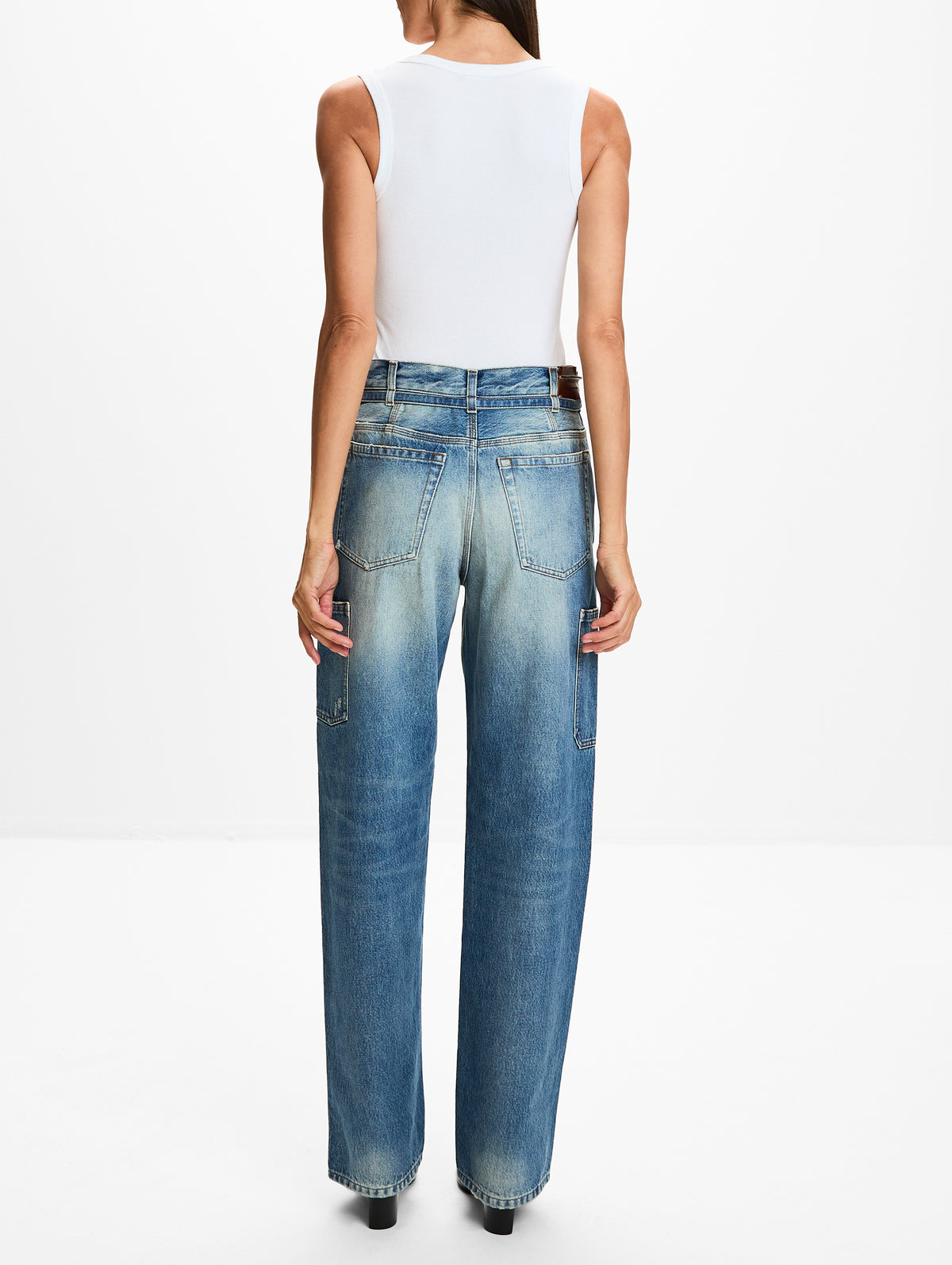 Pippaz Pant,DRIES VAN NOTEN,BLUE,Image 3